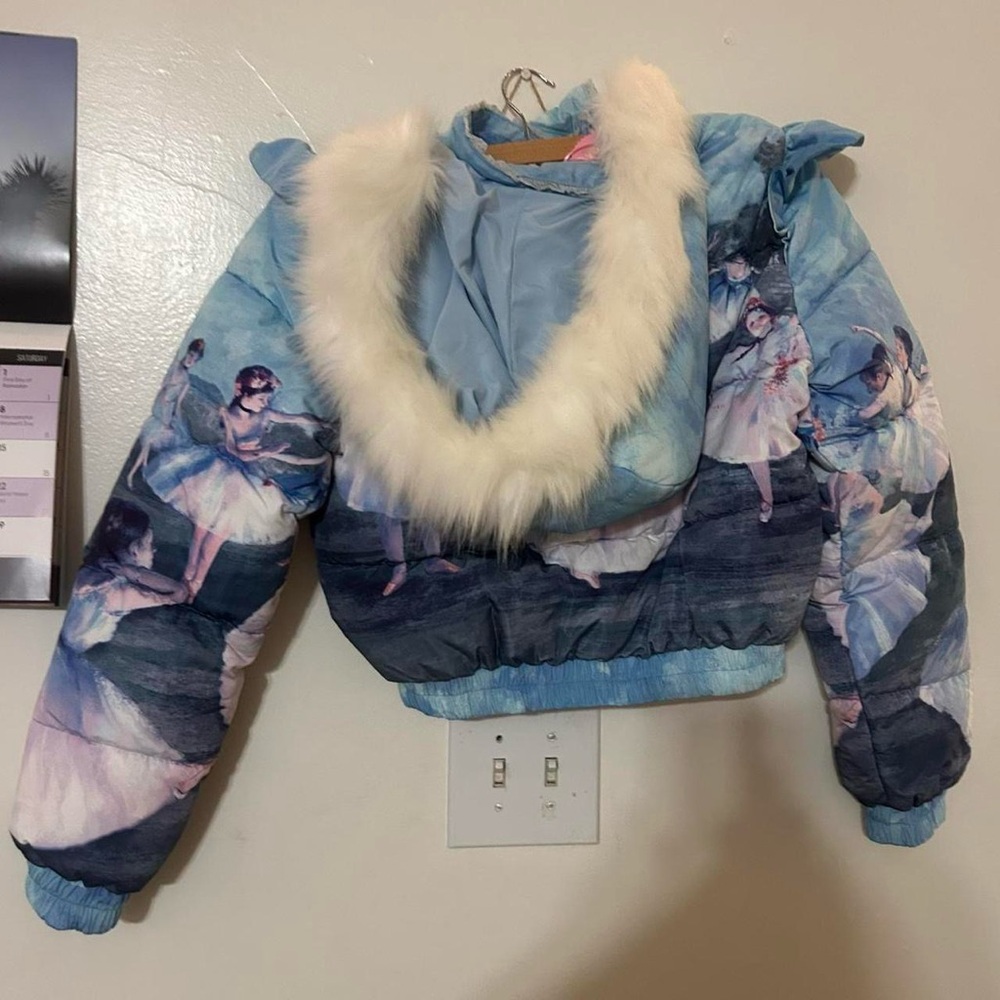Sugar Thrillz Blue Lace-Trimmed Ballet Jacket - Picture 2 of 3